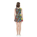 Mid Century Retro Floral 1970s 1960s Pattern 56 Women s Crop Top Pleated Skater Rave Skirt View4