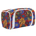 Mid Century Retro Floral 1970s 1960s Pattern 69 Toiletries Pouch View2