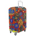 Mid Century Retro Floral 1970s 1960s Pattern 69 Luggage Cover (Medium) View2