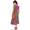 Mid Century Retro Floral 1970s 1960s Pattern 55 Summer Maxi Dress View2