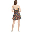 Mid Century Retro Floral 1970s 1960s Pattern 61 Summer Frill Dress View2