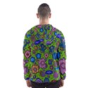 Mid Century Retro Floral 1970s 1960s Pattern 59 Men s Hooded Windbreaker View2
