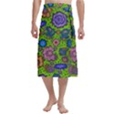 Mid Century Retro Floral 1970s 1960s Pattern 59 Traditional Men s Hawaiian Lavalava Ie Faitaga Wrap Skirt View1