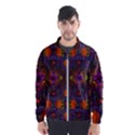 Mid Century Retro Floral 1970s 1960s Pattern 67 Men s Windbreaker View1