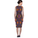 Mid Century Retro Floral 1970s 1960s Pattern 67 Classic Sleeveless Midi Dress View2