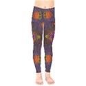 Mid Century Retro Floral 1970s 1960s Pattern 67 Kids  Classic Winter Leggings View1