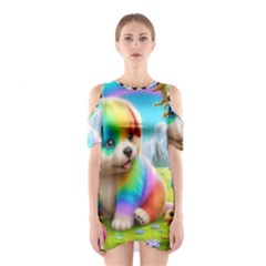 Dogsanddino Shoulder Cutout One Piece Dress