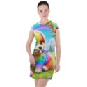 DogsandDino Drawstring Hooded Dress View1