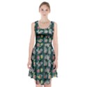 Mid Century Retro Floral 1970s 1960s Pattern 62 Racerback Midi Dress View1