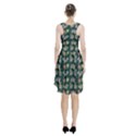 Mid Century Retro Floral 1970s 1960s Pattern 62 Racerback Midi Dress View2