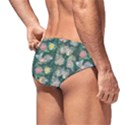 Mid Century Retro Floral 1970s 1960s Pattern 62 Men s Swim Brief View2
