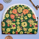 Mid Century Retro Floral 1970s 1960s Pattern 68 Horseshoe Style Canvas Pouch View2