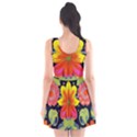 Mid Century Retro Floral 1970s 1960s Pattern 54 Scoop Neck Skater Dress View2