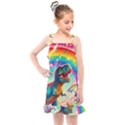 TRex/unicorns Kids  Overall Dress View1