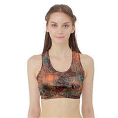 Abstraction 22 Sports Bra With Border