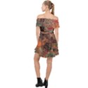 abstraction 22 Off Shoulder Chiffon Dress View2