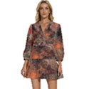 abstraction 22 V-Neck Placket Mini Dress View1