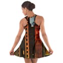 Sci-fi Futuristic Science Fiction City Neon Scene Artistic Technology Machine Fantasy Gothic Town Bu Cotton Racerback Dress View2