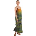 Outdoors Night Moon Full Moon Trees Setting Scene Forest Woods Light Moonlight Nature Wilderness Lan Cami Maxi Ruffle Chiffon Dress View1