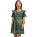 Outdoors Night Moon Full Moon Trees Setting Scene Forest Woods Light Moonlight Nature Wilderness Lan Kids  Frilly Sleeves Pocket Dress View1