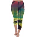 Nature Swamp Water Sunset Spooky Night Reflections Bayou Lake Capri Winter Leggings  View4