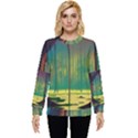 Nature Swamp Water Sunset Spooky Night Reflections Bayou Lake Hidden Pocket Sweatshirt View1