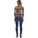 Books Bookshelves Office Fantasy Background Artwork Book Cover Apothecary Book Nook Literature Libra Women s Draped Front 3/4 Sleeve Shawl Collar Jacket View4