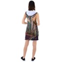 Woodland Woods Forest Trees Nature Outdoors Mist Moon Background Artwork Book Racer Back Hoodie Dress View2
