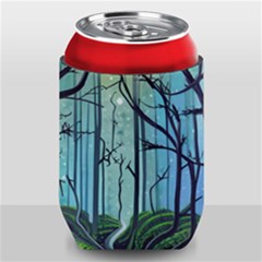 Nature Outdoors Night Trees Scene Forest Woods Light Moonlight Wilderness Stars Can Holder