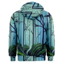 Nature Outdoors Night Trees Scene Forest Woods Light Moonlight Wilderness Stars Men s Overhead Hoodie View2