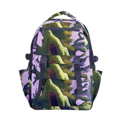 Outdoors Night Full Moon Setting Scene Woods Light Moonlight Nature Wilderness Landscape Carry-on Double Buckle Travel Backpack