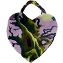 Outdoors Night Full Moon Setting Scene Woods Light Moonlight Nature Wilderness Landscape Giant Heart Shaped Tote View2