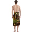 Room Interior Library Books Bookshelves Reading Literature Study Fiction Old Manor Book Nook Reading Traditional Men s Hawaiian Lavalava Ie Faitaga Wrap Skirt View4