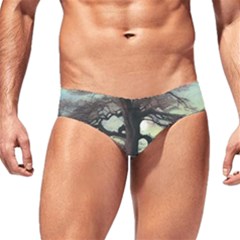 Nature Outdoors Cellphone Wallpaper Background Artistic Artwork Starlight Book Cover Wilderness Land Men s Swim Brief