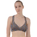 Blue Brown Leopard Sweetheart Sports Bra View1