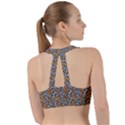 Blue Brown Leopard Sweetheart Sports Bra View2