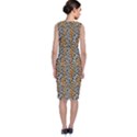 Blue Brown Leopard Classic Sleeveless Midi Dress View2