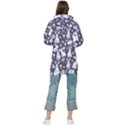Easter bunny pattern Women s Long Oversized Pullover Hoodie View2