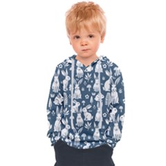 Easter Bunny Pattern Kids  Overhead Hoodie