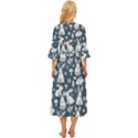 Easter bunny pattern Midsummer Wrap Dress View4