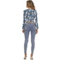 Easter bunny pattern Long Sleeve V-Neck Top View4
