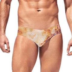 Burnt Paper Texture Print Design Men s Swim Brief