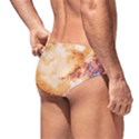 Burnt paper texture print design Men s Swim Brief View2