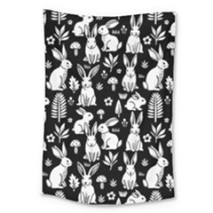 Easter Bunny Pattern Large Tapestry