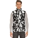 Easter bunny pattern Men s High Neck Button Up Puffer Vest View1
