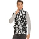 Easter bunny pattern Men s High Neck Button Up Puffer Vest View2