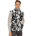 Easter bunny pattern Men s High Neck Button Up Puffer Vest View3