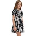 Easter bunny pattern Kids  Sweet Collar Dress View2