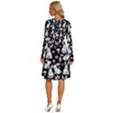 Easter bunny pattern Long Sleeve Dress With Pocket View4