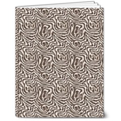 Brown Beige Snake Pattern 7  X 9  Hardcover Notebook